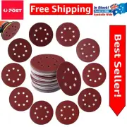 Complete 80-Pc Sandpaper Set with Hook and Loop for Efficient Orbital Sanding