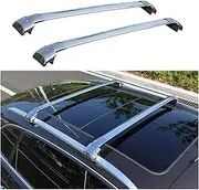2PCS Crossbar Cross Bars Compatible for BMW X7 G07 2019-2023 Luggage Carrier Roof Rack Rail Carrier(Chrome)