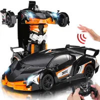 在飛比找樂天市場購物網優惠-感應變形遙控汽車兒童遙控車金剛5機器人充電動賽車男孩玩具3-