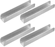 ibasenice 4pcs Pet Isolation Fence Open Sockets Pet Dog Gate Pet Gate Indoor Safety Hammer Pedals Louvered Vents Safety Gate Gate Gadget Rings Stationery Pen Stand Silver Steel
