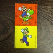 Super Mario & Yoshi, Luigi Stickers Nintendo Wonderball Exclusive Prize 2017