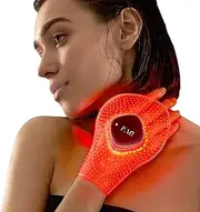 FAQ 221 Wearable Silicone Anti-aging NIR + 7 LED Light Therapy Hand Mask - Luxury Skincare for Lines & Wrinkles - Wireless & Lightweight - Flexible-Fit & Full Coverage - Beauty Skin Care