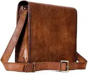 [ZNT BAGS] Mk Leather Macbook/Laptop 15.6" Brown Messenger Bag, brown, Messenger