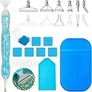 SENHAI 35 Pcs Diamond Painting Pen Kits, Luminous 5D Diamond Painting Accessories Tools Stainless & Plastic Tips Diamond Art Pens for DIY Painting Crafts Nail Art