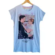 BNWT Peter Alexander white short sleeve Friends Rachel Ross nightie Size M