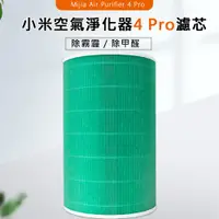 在飛比找PChome24h購物優惠-Xiaomi 小米空氣淨化器 4 Pro 濾芯/濾網(綠色/