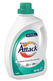Biozet Attack Front & Top Loader Regular Laundry Liquid 2l