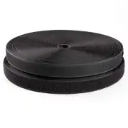 3/4'' Width x 10Meters Length Black Sew On Hook and Loop Tape Fastening Nylon...