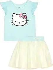 [Hello Kitty] Girls 2-Piece T-Shirt and Skirt Set