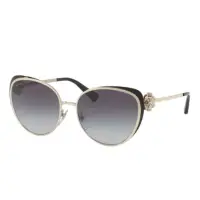 在飛比找momo購物網優惠-【BVLGARI 寶格麗】類貓眼造型黑框太陽眼鏡灰色漸層鏡片