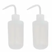 2pcs 250ml LDPE Economy Wash Bottles Squeeze Bottles Label Tattoo