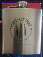Lord of War Stainless Steel hip flask RARE