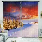 Rotating Silence Line 3D Curtain Blockout Photo Printing Curtains Drape Fabric
