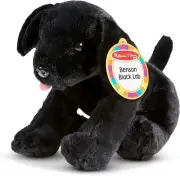NWT Melissa & Doug Benson Black Lab Puppy Dog 10" Plush Stuffed Animal Labrador