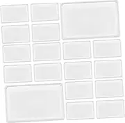 ARTIBETTER 20pcs Transparent PVC Magnifying Bookmarks Ultra Thin Reading Magnifier for Books Convenient Page Reading Aid Lightweight Lens for Viewing of Text and Details