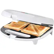 Tiffany Non Stick 750W 2 Slice Bread/Jaffle Electric Sandwich Press Maker White