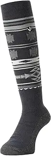 [North Peak] MP-803 NTGY Socks, Snowboarding, Skiing, Total Pile Knitting, Heat Retention, Absorbent, Wool Blend, 9.1-9.8 inches (23-25 cm)