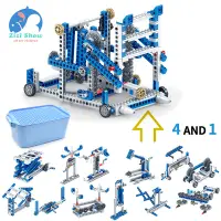 在飛比找蝦皮商城精選優惠-樂樂積木 桶裝機械齒輪 科教工程動力結構 SETM初級教學工