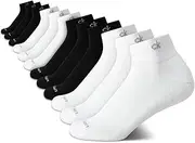 [Calvin Klein] Women's Athletic Sock - Cushion Quarter Cut Ankle Socks (12 Pack)