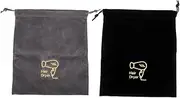 CRILSTYLEO 2pcs Drawstring Storage Bags for Hair Dryer Pouches for Travel Lightweight for Makeup and Personal Items and Designs