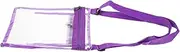 [Generic] Clear Clutch Transparent Purse Portable Clear Wallet for Sporting Events Music Festivals and Schools Easy to Clean Lightweight Design Protects Belongings