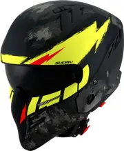 Suomy Armor Hi Volt, modular helmet , color: Matt Black/Yellow/Grey , size: XS