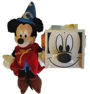 Melissa & Doug Disney Mickey Mouse Sorting Cube Toy 9 Wooden Shapes And Plush