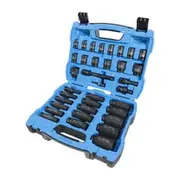 KINCROME 1/2" Drive Metric Standard/Deep Impact Socket Set - 35 Piece K2100