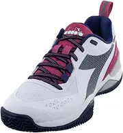 [Diadora] Women`s Blushield Torneo 2 Clay Tennis Shoes White and Blueprint