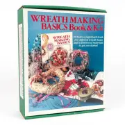 Vintage Wreath Making Basics Book & Kit (Wreath Bases, Moss, ...) New Old Stock