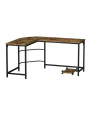 [Artiss] L-Shaped Computer Desk in Brown