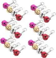 HANABASS 36Pcs Decorative Pet Collar Bells for and Cats Colorful DIY Keychain Accessories Soft Chime Hanging Bells for Collars Durable Iron Craft Supplies Flexible Use