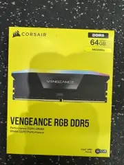 CORSAIR DDR5 64GB ( 16GB X 4 ) VENGEANCE RGB DDR5 6400MHZ
