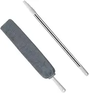 ORFOFE 1 Set Retractable Microfiber Duster Bendable Gaps Dust Cleaner with Telescopic Pole for Easy Cleaning of Ceiling Fans Furniture and Hard to Reach Areas