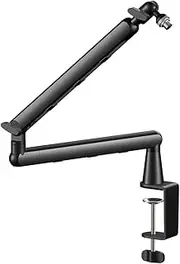 WAZIJ Adjustable Microphone Stand Universal Adjustable Cantilever Bracket Desk Mount Suspension Boom for Gaming, Recording