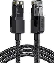 UGREEN Cat 6 Ethernet Cable, 1000Mbps Gigabi High Speed Braided Shielded Network Cord for PS5 PS4 Xbox One WiFi Extender TV Box Switch Router 5M
