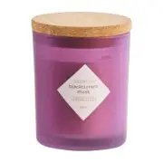 NEW Scentsia Blackcurrant Musk Candle With Cork Lid By Spotlight