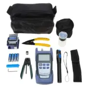 Optical Fiber Tool Kits FTTH Fiber Cold Connection Tool Bag Optical Power Meter
