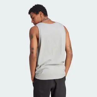 adidas 愛迪達 背心 男款 運動背心 慢跑 三葉草 TREFOIL TANK 灰 IM2082