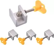 Sliding Door & Window Locks Adjustable Security. Lock Window & Door Stopper 4Pcs