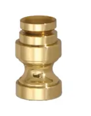 B&P Lamp® 7/8" Cup-Shaped, Solid Brass Finial Base