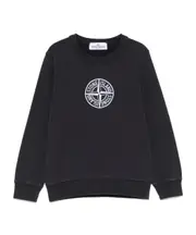 Stone Island Junior Compass-Embroidered Crewneck Sweatshirt 8Y,6Y,4Y,14Y,2Y,12Y,10Y blue