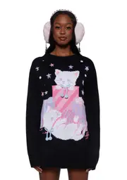 [Sugar Thrillz] Smitten Kittens Oversized Sweater