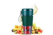 Portable Juice Blender Cup with 6 Blades Travel Juice Cup Food Mixing Juicer Machince-Green