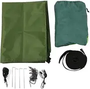 Portable Camping Hammock with Net Rain Cover 210T Nylon Lightweight Hanging Shelter for Outdoor Travel Backyard Garden