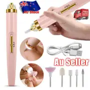 Electric Mini Nail File Drill Rechargeable Portable Manicure Pedicure SW