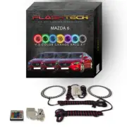 RGB Angel Eye LED Halo Ring kit with IR Remote for 2014-2015 Mazda 6 Headlights (for: Mazda)