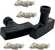 2 Pack Recoil Starter Handle with Pull Cord for Honda GX100 GX120 GX160 GX200 5.5HP 6.5HP Lawn Mower Chainsaw Trimmer Edger Brush Cutter Engine Parts