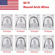 Arch Wire Arcos de Dental Ortodoncia Redondos Niti Arco de Alambre Su 10 packs