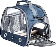Small Bird Travel Carrier,Parakeet Carrier Backpack - Breathable Animal Protector Backpack, Portable Pet Accessories for Vet Visit Shopping and Outdoor Adventure